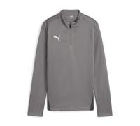 PUMA Teamgoal T-Shirt d'entraînement Unisexe avec Fermeture éclair 1/4 Coupe ajustée Fonte Puma White-Shadow Gray, S EU