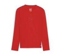 PUMA Teamgoal Maillot de Corps Ls Jr. T-Shirt Performance Mixte, Rouge Rapide, 128