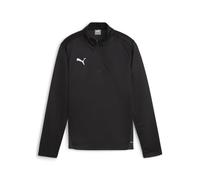 PUMA Teamgoal Training Top Jr Fermeture Éclair 1/4 Haut ajusté Mixte, Noir Blanc-Gris foncé Plat, 116