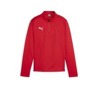 PUMA Teamgoal Training Top Jr Fermeture Éclair 1/4 Haut ajusté Mixte, Rouge/Blanc Rouge pour Tous Les Temps, 152