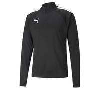 PUMA Teamliga Haut zippé 1/4 Pull Homme, Black White, S