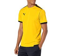 PUMA Teamliga Jersey T-Shirt, Cyber Yellow Black, XL Homme