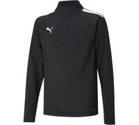 PUMA TeamLIGA 14 Zip Top Jr, Sweat zippé, Puma Black-Puma White, Taille 5-6Ans/116