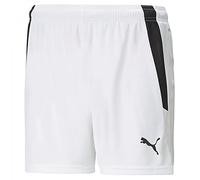 PUMA teamLIGA Shorts, Puma White-Puma Black, Taille L