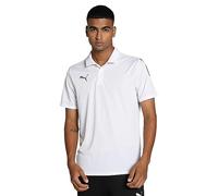 PUMA teamLIGA Sideline Polo, Homme, Puma Blanc- Puma Noir, S