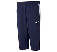 PUMA Teamliga Training Pantalon de survêtement - Mixte enfant - Bleu (Peacoat-Puma White) - 13-14 ans/ 164