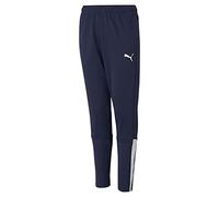 PUMA Teamliga Training Pantalon - Mixte enfant - Noir (Puma White) - Bleu foncé (Puma White) - FR- 8ans