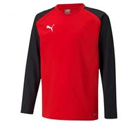 PUMA Teamliga Training Sweat Jr Sweatshirts Mixte enfant - Rouge (Puma Red-Puma Black) - 152 / 12 ans