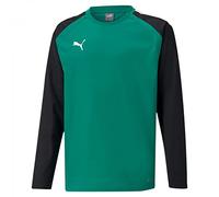 PUMA Teamliga Training Sweat Jr Sweatshirts Mixte enfant - Vert (Pepper Green-Puma Black) - 164/ 14 ans
