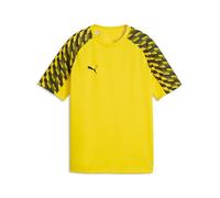 PUMA TeamLIGA26 Maillot Jr, 140, Faster Jaune, Noir, Noir