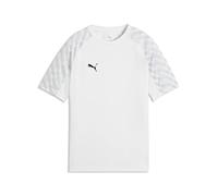 PUMA TeamLIGA26 Maillot Jr, 164, Blanc Noir-Plat Gris Clair