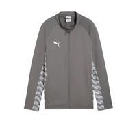 PUMA teamLIGA26 Veste d'entraînement Jr, 152, plate, gris moyen, blanc-gris clair plat