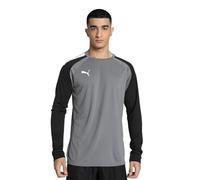 PUMA teamPACER GK LS Jers T-Shirt à Manches Longues, Perle fumée, polyuréthane, S Homme