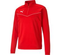 Puma teamRISE 1 4 Zip Top Sweatshirt 3XL Rouge