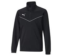 Puma teamRISE 1/4 Zip Top Tricot, Noir-p, 6 Ans Mixte bébé