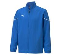 PUMA Teamrise Sideline Veste Jr pour garçon, Fille, Maillot de survêtement, 657328, Puma Black Electric Blue Lemonade-Puma, 164 cm