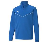 PUMA Teamrise Sweat-Shirt zippé 1/4 pour garçon, Bleu Électrique, 12 ans