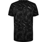 Puma Train All Day Camo Short-Sleeve Performance Gym Top Puma Noir S Male