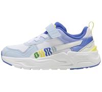 PUMA Baskets Trinity 2 LT Come on AC+ PS – Bleu Snow Mountain/Blanc/Citron Meringue, 33 EU