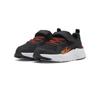 Puma Trinity 2 LT Sparks AC+ PS - Baskets Noires, Papaye-Rouge Flash, Pointure 35 pour Enfant
