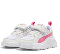 PUMA Trinity Lite AC + Fille Chaussures de Sport Blanc Avec Bande Baskets Neuf