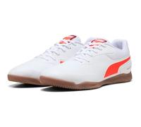 Puma Turco III 107979 Crampons de football pour homme, Puma White/Glowing Red/Dark Crimson/Puma Black, 41.5 EU