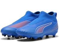 Puma Ultra 5 Match Children Laceless Firm Ground Football Boots Bleu/Blanc 2 (34.5) Male
