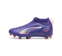 PUMA Ultra 5 Match+ LL FG/AG Jr Baskets Unisexes pour Enfant, Lapis Lazuli PUMA Blanc Coucher de Soleil Lueur, 28 EU