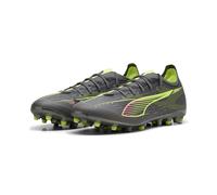 Puma Ultra 5 Match MG, Chaussure de Football Unisexe, Matte Aged Silver-Yellow Alert-Puma Aged Silver,