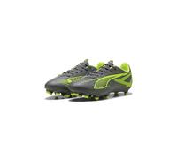 Puma Ultra 5 Play FG/AG, Chaussure de Football Unisexe, Matte Aged Silver-Yellow Alert-Puma Aged Silver,
