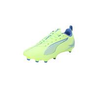 PUMA Ultra 5 Play FG/AG Jr Soccer Shoe, Fizzy Apple White-Bluemazing, 37.5 EU