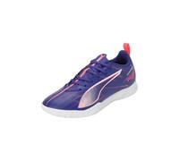 PUMA Ultra 5 Play IT Jr Soccer Shoe, Lapis Lazuli White-Sunset Glow, 32.5 EU