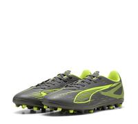 Puma Ultra 5 Play MG, Chaussure de Football Unisexe, Matte Aged Silver-Yellow Alert-Puma Aged Silver,