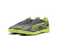 Puma Ultra 5 Play TT, Chaussure de Football Unisexe, Matte Aged Silver-Yellow Alert-Puma Aged Silver,