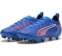 PUMA 6 Pro FG/AG Jr Chaussure de Football, Ultra Bleue, Blanche et Rouge, 34 EU