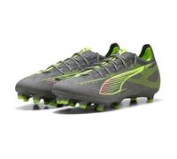 PUMA Ultra 5 Pro FG/AG, Chaussure de Football Unisexe, Matte Aged Silver-Yellow Alert-Sun Struck,