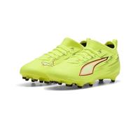 PUMA Ultra 6 Match FG/AG JR Chaussure de Football, Yellow Alert Black-Glowing Red-Lime Squeeze, 44 EU, Yellow Alert PUMA Squeeze Squeeze Noir/Rouge, 28 EU
