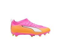 PUMA Ultra 6 Match FG/AG JR Chaussures de Football, Rose Poison, Blanc-Sun Stream-Bright Aqua Black, 37 EU, Poison Pink PUMA White Sun Stream Bright Aqua PUMA Black, 4.5 UK