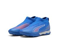PUMA Ultra 6 Match+ LL TT + Mid Jr Chaussures unisexes pour enfants, Bleu, blanc et rouge, 22.5 cm