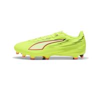 PUMA Ultra 6 Play FG/AG Chaussures de Football Unisexes, Yellow Alert Black-Glowing Red-Lime Squeeze, 46 EU, Yellow Alert PUMA Squeeze Squeeze Noir/Rouge, 47 EU