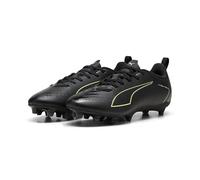 PUMA Ultra 6 Play FG/AG Jr Chaussure de Football, Noir pétillant Vert Clair Terrain, 33 EU