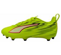 PUMA Ultra 6 Play FG/AG JR Chaussures de Football, Yellow Alert Black-Glowing Red-Lime Squeeze, 37 EU, Yellow Alert PUMA Squeeze Squeeze Noir/Rouge, 4 UK