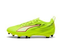 PUMA Ultra 6 Play FG/AG JR Chaussures de Football, Yellow Alert Black-Glowing Red-Lime Squeeze, Pointure 4,5 EU, Yellow Alert PUMA Squeeze Squeeze Noir/Rouge, 34 EU