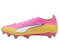 PUMA Ultra 6 Pro FG/AG Chaussures de Football Unisexes, Rose Poison, Blanc, Sun Stream-Bright Aqua Black, 41 EU, Poison Pink PUMA White Sun Stream Bright Aqua PUMA Black, 41 EU