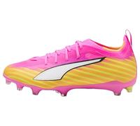PUMA Ultra 6 Pro FG/AG JR Chaussures de Football, Rose Poison, Blanc-Sun Stream-Bright Aqua Black, 45 EU, Poison Pink PUMA White Sun Stream Bright Aqua PUMA Black, 33 EU