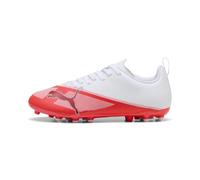 Puma 7 Play MG Jr, Chaussures de Football Unisexes pour Enfants, Ultra Red Black White, 32 EU