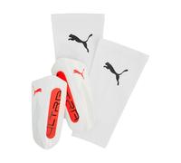PUMA ULTRA Light Sleeve, Protège-tibias Unisexe, PUMA White-Glowing Red, XL - 030989