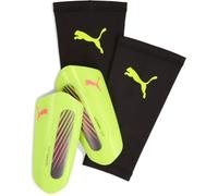 PUMA ULTRA Light Sleeve, Protège-tibias Unisexe, Yellow Alert-Puma Aged Silver, L - 030989