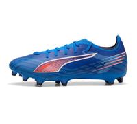 PUMA Ultra Match Chaussures de football à crampons pour homme, Ultra bleu-blanc-rouge brillant Ah25, 41 EU