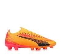 Puma Chaussures de football unisexe Ultra Match FG/AG Sun Stream Puma Black Sunset Glow 43 EU